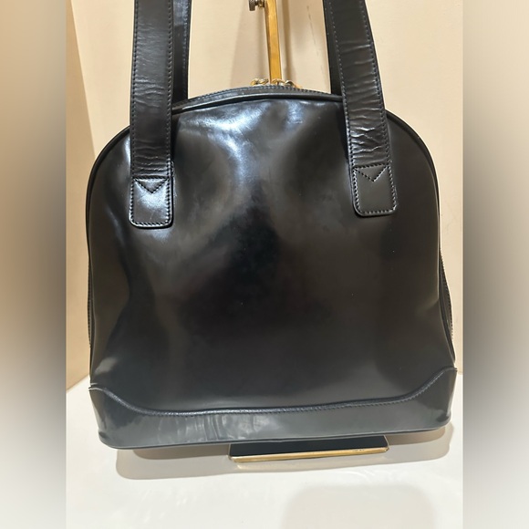 Gucci Patent Double Bamboo Pull Handbag - Picture 11 of 14